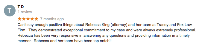 Rebecca King Google Review